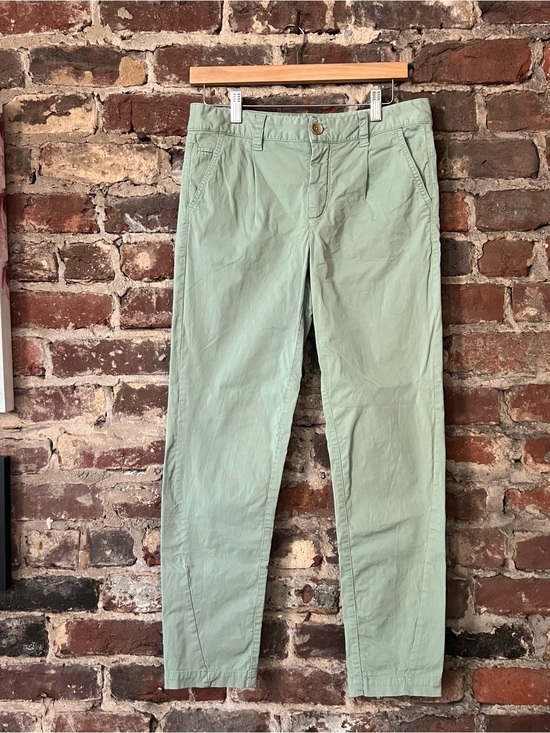Anthropologie Pants - Anthropologie scout slim pleated pants Sage Green